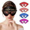 Morfone Red Light Therapy for Eyes & Forehead, 4 Modes Under-Eye Infrared Red Light Eye Mask, Portable Eye Massager for Men Women (Black)