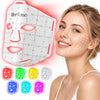 Morfone Red Light Therapy for Face, 7 Modes LED Face Mask, 300 LED Red Light Mask, 630nm & 850nm NIR