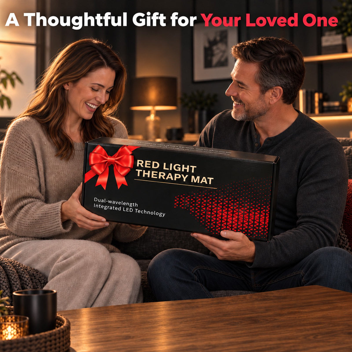 Morfone Red Light Mat for Body, 31" x 14" Red Light Pad, 660nm & 850nm