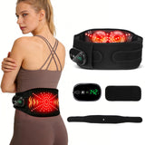 Morfone Cordless Heating Pad with Massager for Back, Portable Lower Back Massager with 3 Heat & 3 Vibration, Wearable Heat Belt Gift for Women Men