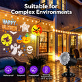 Morfone Halloween Projector Lights Outdoor with 16 HD Effect, Waterproof Holiday Projector Lights for Halloween Xmas Party Garden Yard Decor