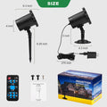 Morfone Halloween Projector Lights Outdoor with Remote Control, 12 Effect Moving RGB Lights Show Waterproof Holiday Projector Lights for Party Garden New Year Decor