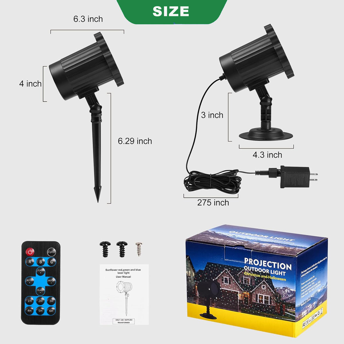 Morfone Halloween Projector Lights Outdoor with Remote Control, 12 Effect Moving RGB Lights Show Waterproof Holiday Projector Lights for Party Garden New Year Decor