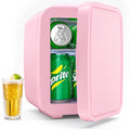 BEICHEN Mini Fridge, 6 Liter/8 Can Small Fridge, AC/DC Portable Skincare Fridge, Cooler and Warmer Refrigerators