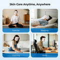 Morfone Red Light Therapy for Face with Cooling Gel Pack, 4 Modes LED Face Mask, 850nm NIR & 660nm Red Light Mask Home Travel Gift