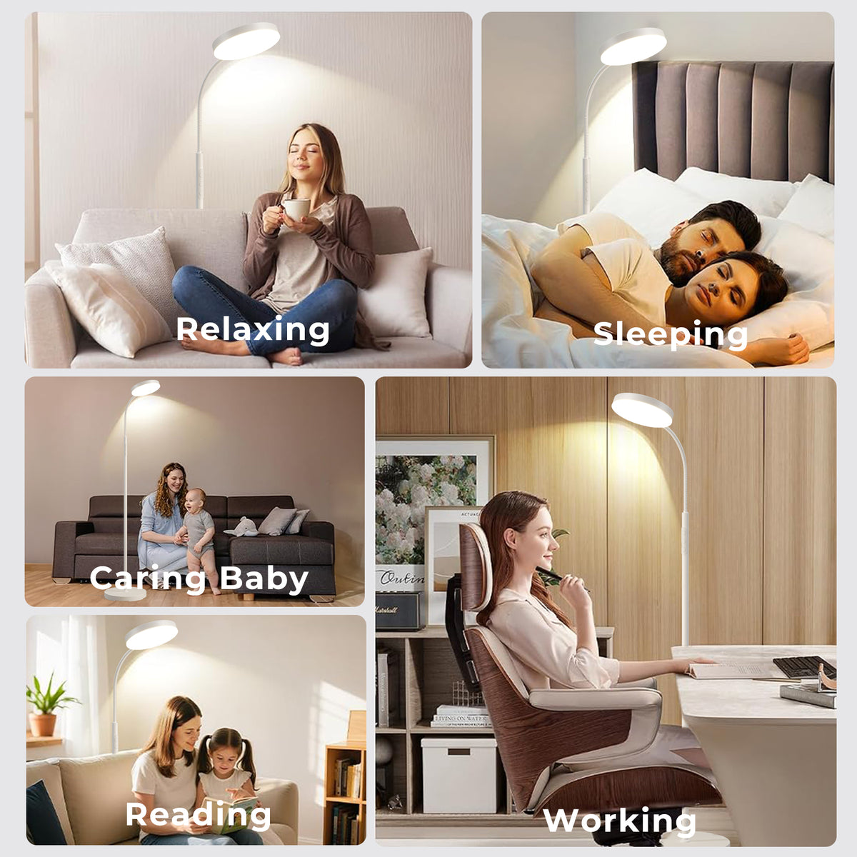 Morfone Happy Light Therapy Lamp,11000 Lux Sunlight Lamp with Remote Control, UV-Free LED
