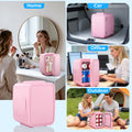 BEICHEN Mini Fridge, 6 Liter/8 Can Small Fridge, AC/DC Portable Skincare Fridge, Cooler and Warmer Refrigerators