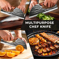 ACMETOP Chef Knife, High Carbon Steel Kitchen Knife for Meat Cutting, Slicing, Camping, BBQ – Essential Kitchen Tool