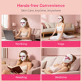 Morfone Red Light Therapy for Face, Wireless LED Face Mask,7 Modes