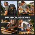 ACMETOP Chef Knife, High Carbon Steel Kitchen Knife for Meat Cutting, Slicing, Camping, BBQ – Essential Kitchen Tool