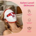 Morfone Red Light Therapy for Face, Wireless LED Face Mask,7 Modes
