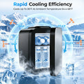 BEICHEN Mini Fridge, 4 Liter/6 Can Small Fridge for Bedroom, Car, Office, Brushed Finish, AC/DC
