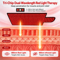Morfone Red Light Mat for Body, 35" x 15" Red Light Pad, 660nm & 850nm