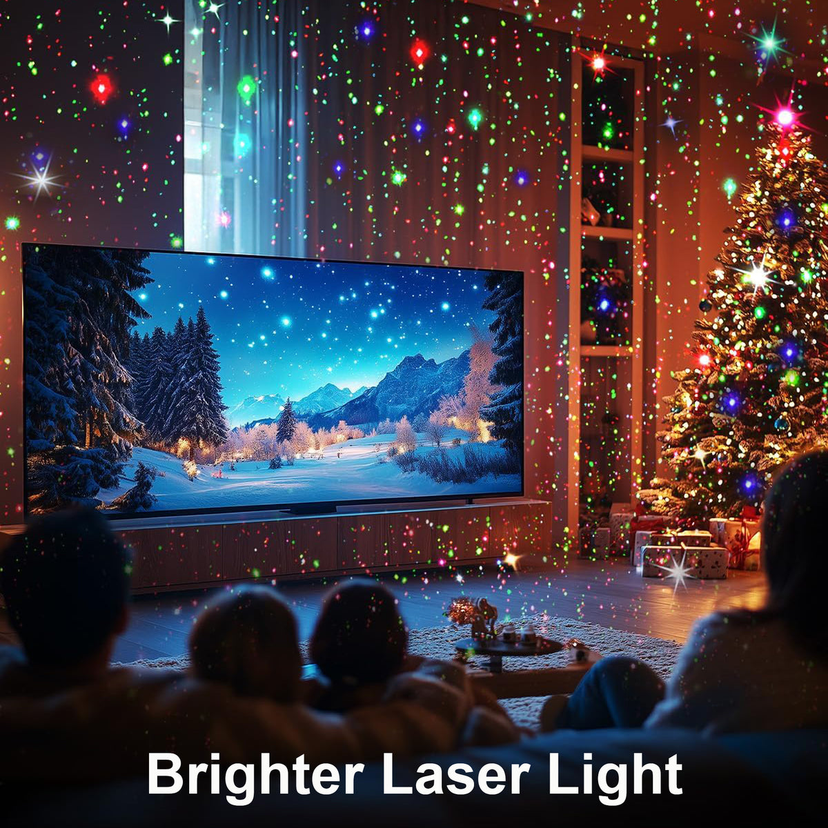 Morfone Halloween Projector Lights Outdoor with Remote Control, 12 Effect Moving RGB Lights Show Waterproof Holiday Projector Lights for Party Garden New Year Decor