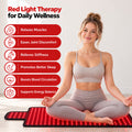 Morfone Red Light Mat for Body, 35" x 15" Red Light Pad, 660nm & 850nm