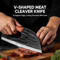 Acmetop Chef Knife, High Carbon Steel Kitchen Knife for Meat Cutting, Slicing, Camping, BBQ – Essential Kitchen Tool