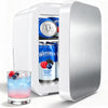 BEICHEN Mini Fridge, 4 Liter/6 Can Small Fridge for Bedroom, Car, Office, Brushed Finish, AC/DC