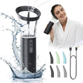 Morfone Ear Wax Removal with One-Piece Waste Tank, Ear Cleaner with Water Temperature Sensor, 4 Pressure Settings, Ear Cleaning Kit for Ear Wax Buildup & USB-C Cable, IPX6