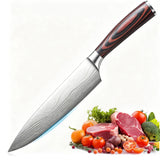 ACMETOP 8 Inch Chef Knife, High Carbon Stainless Steel Kitchen Knife, Non-slip Ultra Sharp Cooking Knives with Ergonomic Handle