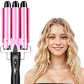 Morfone 3 Jumbo Barrel Curling Iron Wand 22mm Hair Waver Temperature Adjustable Ceramic Big Waves Hair Crimper