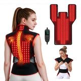 Morfone Red Light Shoulder Wrap with 3 Modes and 5 Levels, 3-in-1 Chip Red Light for Shoulder & Neck, 660nm & 850nm Infrared Light Pad with Timer for Home Use
