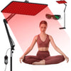 Morfone Red Light Lamp for Body Face, 660nm 850nm 940nm Infrared Light Lamp Panel with Adjustable Stand, Idea Gift for Women Men