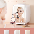 Skincare Fridge with Dimmable LED Mirror | 4L Cooler for Cosmetics & Beauty