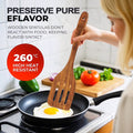 ACMETOP 8-Piece Natural Teak Wooden Spoons for Cooking With 10 Hooks，Handcrafted Kitchen Utensils Set ，Ideal Gift Set