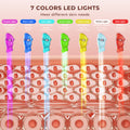 Morfone Red Light Therapy for Face & Neck, 7-in-1LED Face Mask with 850nm & 660nm NIR, Cordless Infrared Lights Masks for Home Working Travel Yoga Sleep