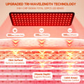 Morfone Red Light Lamp for Body Face, 660nm 850nm 940nm Infrared Light Lamp Panel with Adjustable Stand, Idea Gift for Women Men