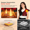Morfone Red Light Shoulder Wrap, 3-in-1 Chip Red Light for Shoulder & Neck, 660nm & 850nm Infrared Light Pad with 3 Modes and 5 Levels for Home Use