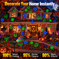 Morfone Halloween Projector Lights, 2 in 1 Waterproof Holiday Projector Lights with Remote, Halloween Decorations Lighting for Outside Home Party House Decor