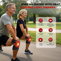 Morfone Red Light Knee Massager with Heat & Vibration, 660nm 850nm Infrared & Red Light for Knee Elbow, Cordless Heated Knee Brace, Gifts for Women Men