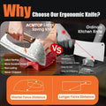 ACMETOP Kitchen Knife Meat Cleaver Knife Unique Effort Saving Chef Knife Professional Stainless Steel Butcher Knife for Meat Vegetable Father Mother Christmas Gift