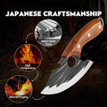 ACMETOP Chef Kitchen Knife, Viking Boning Knife for Meat Cutting, Hand Forged High Carbon Steel Cooking Cutting Knife for Home Camping BBQ
