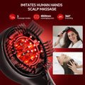 Morfone 3-in-1 Electric Scalp Massager Brushes, Hair Oil Applicator with Nano Mist Sprayer, 4 Massage Modes, Cordless Portable Hair Massager Comb for Men Women