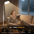 Morfone Happy Light Therapy Lamp,11000 Lux Sunlight Lamp with Remote Control, UV-Free LED