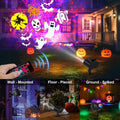 Anoak Halloween Projector Lights Outdoor, 2-in-1 HD Waterproof Holiday Projector with Remote for Halloween, Christmas, Happy New Year Decorations