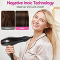Morfone Hair Dryer, Professional Negative Ionic Thermo-Control Blow Dryer with Hair Diffuser & Nozzle, Black