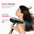 Morfone Hair Dryer, High-Speed Professional Ionic Blow Dryer with Hair Diffuser & Nozzle for Women & Men