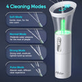 Morfone Ear Wax Removal with One-Piece Waste Tank, Ear Cleaner with Water Temperature Sensor, 4 Pressure Settings, Ear Cleaning Kit for Ear Wax Buildup & USB-C Cable, IPX6