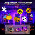Anoak Halloween Projector Lights Outdoor, 2-in-1 HD Waterproof Holiday Projector with Remote for Halloween, Christmas, Happy New Year Decorations