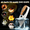 ACMETOP Kitchen Meat Cleaver Knife, Unique Effort Saving Stainless Steel Chef Knife for Cutting Meat Vegetable Father Mother Gift