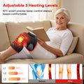 Morfone Cordless Red Light Knee Massager with 3 Heat & 3 Vibration, 660nm & 850nm Infrared Light Knee Brace with Timer，Ideal Gift for Women Man