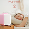 Pink Skincare Fridge | 4L Mini Cooler with Dimmable LED Mirror