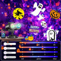 Anoak Halloween Projector Lights Outdoor, 2-in-1 HD Waterproof Holiday Projector with Remote for Halloween, Christmas, Happy New Year Decorations
