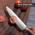 ACMETOP 8 Inch Chef Knife, High Carbon Stainless Steel Kitchen Knife, Non-slip Ultra Sharp Cooking Knives with Ergonomic Handle