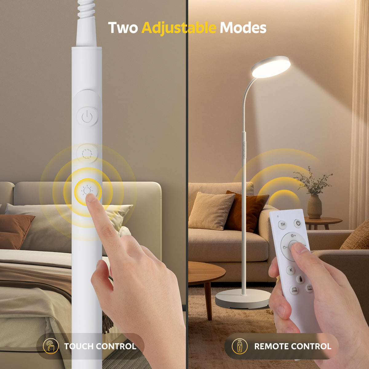Morfone Happy Light Therapy Lamp,11000 Lux Sunlight Lamp with Remote Control, UV-Free LED