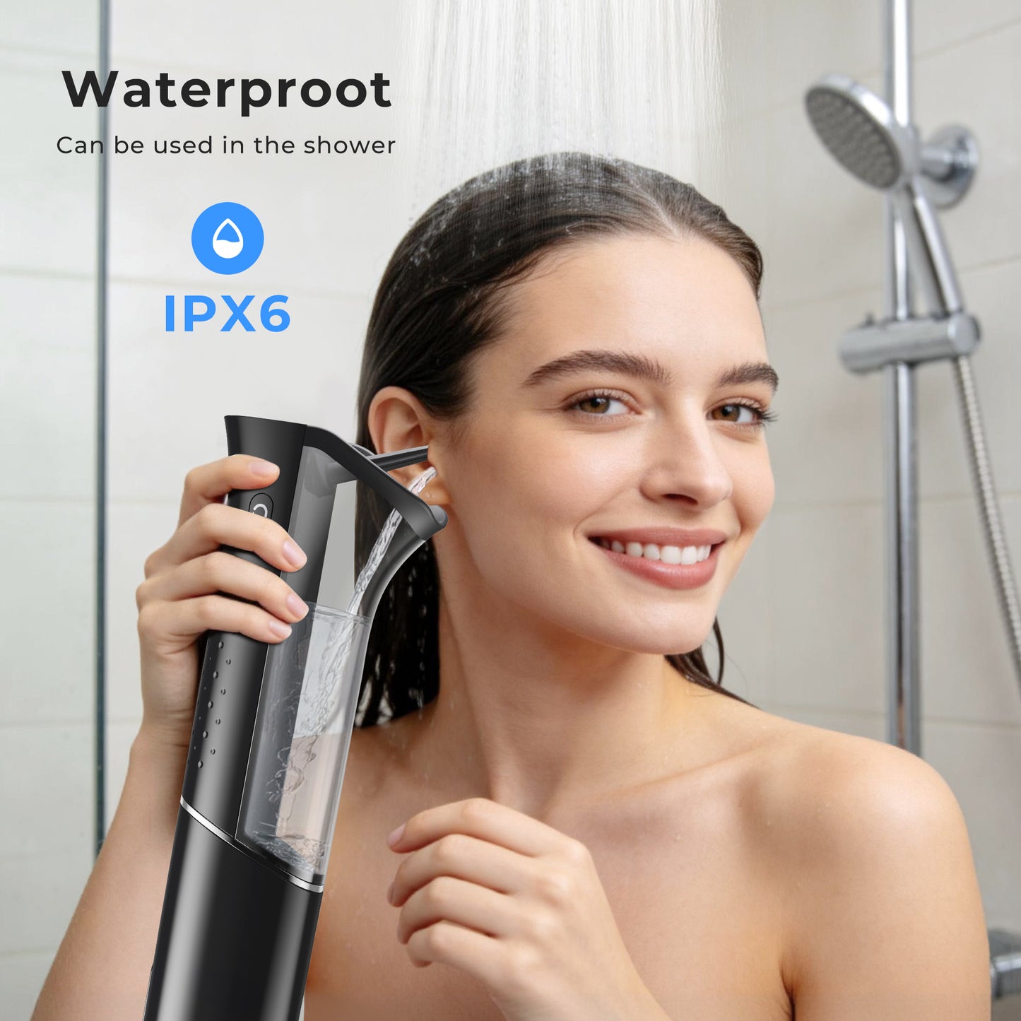 Morfone Ear Wax Removal with Magnetic Waste Tank, Electric Ear Wax Removal Tool, Ear Cleaner with Ear Irrigation Flushing System, 4 Modes, IPX6