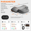 Morfone Neck Massager with Heat and Vibration, Ergonomic Neck Support Massager Pillow for Neck Relaxation, Deep Tissue Massager for Bed, Chair, Office, Home Use